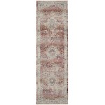 Nourison Vintage Kashan VKA07 Runner Rug, Red/Ivory, 2'4" x 8'