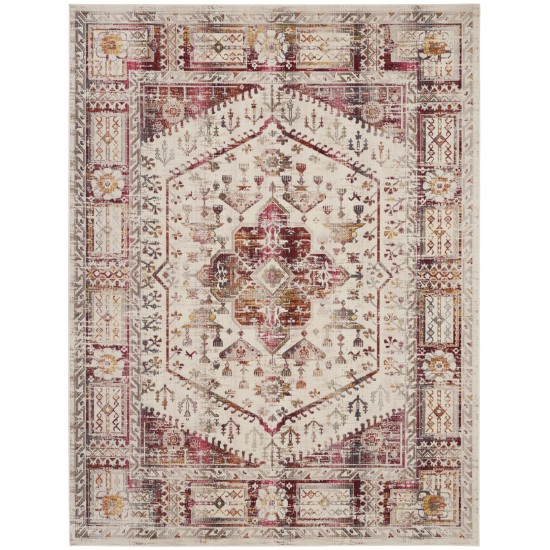 Nourison Vintage Kashan VKA08 Area Rug, Ivory/Red, 7'10" x 9'10"