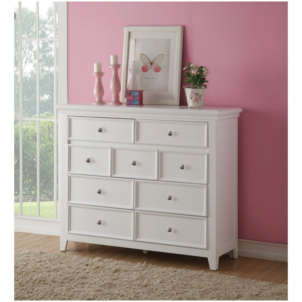 ACME Lacey TV Console (Oversized), White ACME Lacey TV Console (Oversized), White
