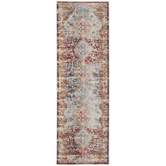 Nourison Vintage Kashan VKA09 Runner Rug, Multicolor, 2' x 6'