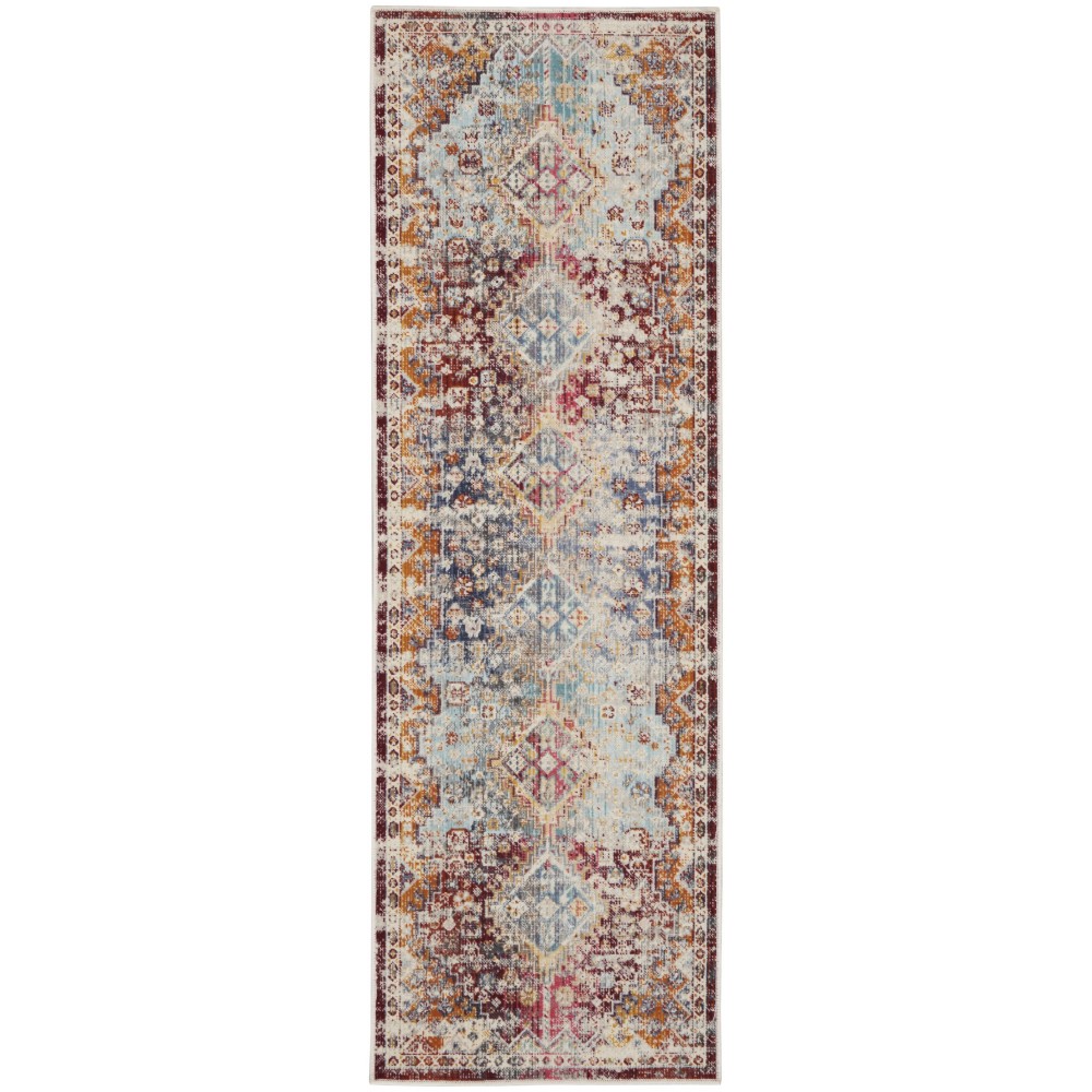 Nourison Vintage Kashan VKA09 Runner Rug, Multicolor, 2' x 6'