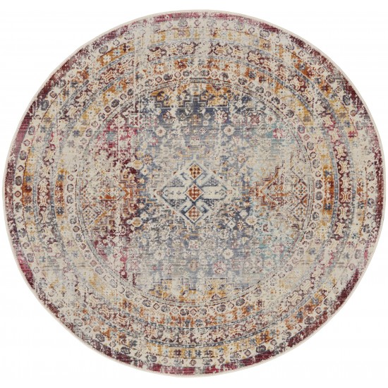 Nourison Vintage Kashan VKA09 Area Rug, Multicolor, 4' x Round