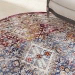 Nourison Vintage Kashan VKA09 Area Rug, Multicolor, 6' x Round