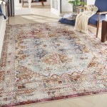 Nourison Vintage Kashan VKA09 Area Rug, Multicolor, 7'10" x 9'10"