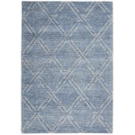 Nourison Venosa VSN01 Area Rug, Blue/Ivory, 5'3" x 7'3"