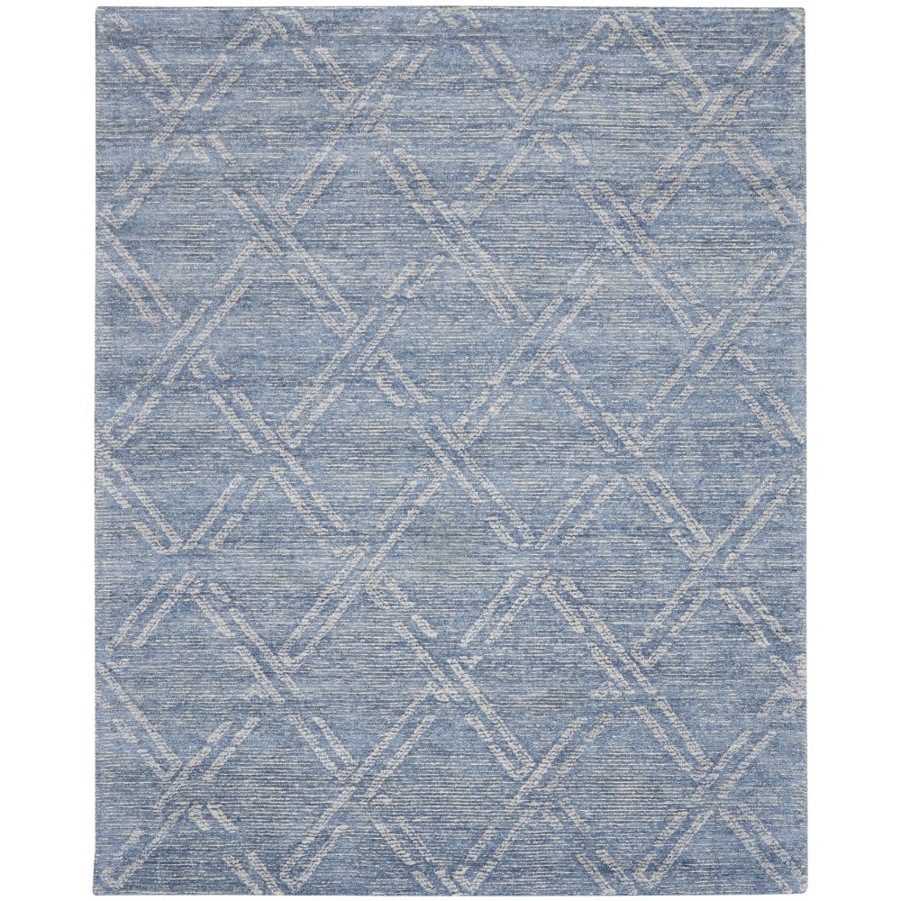 Nourison Venosa VSN01 Area Rug, Blue/Ivory, 8'3" x 11'6"