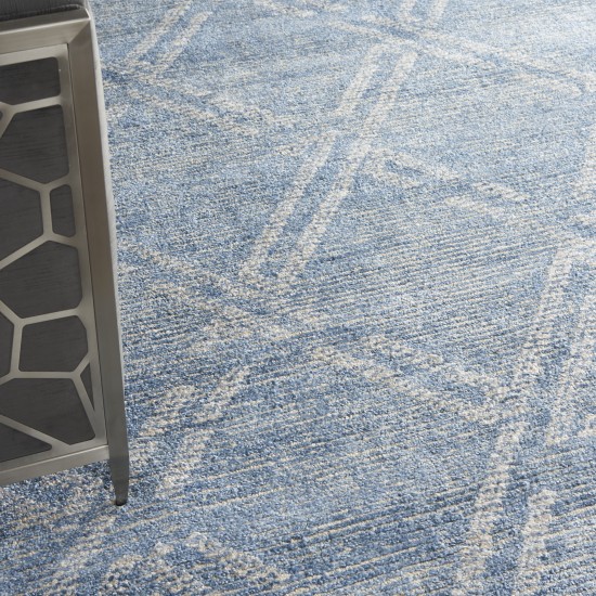 Nourison Venosa VSN01 Area Rug, Blue/Ivory, 8'3" x 11'6"