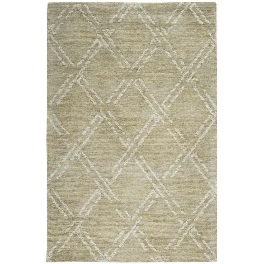 Nourison Venosa VSN01 Area Rug, Green/Ivory, 3'9" x 5'9"