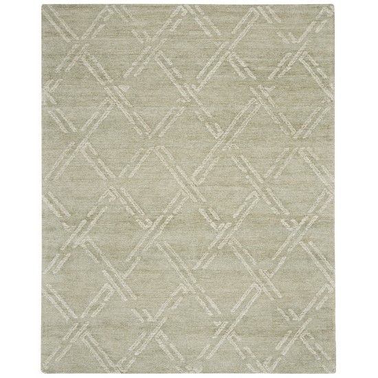 Nourison Venosa VSN01 Area Rug, Green/Ivory, 7'9" x 9'9"