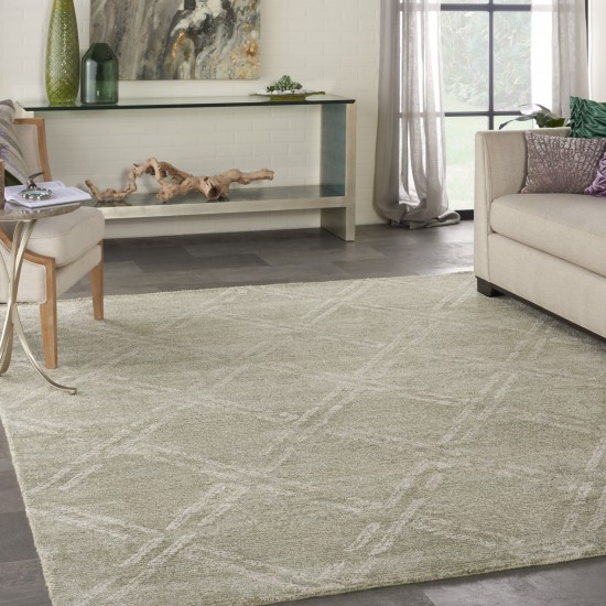 Nourison Venosa VSN01 Area Rug, Green/Ivory, 7'9" x 9'9"