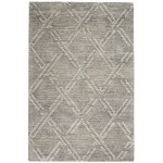 Nourison Venosa VSN01 Area Rug, Grey/Ivory, 3'9" x 5'9"