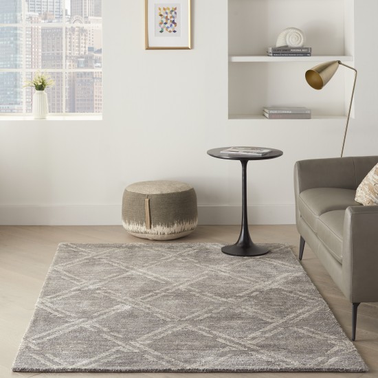 Nourison Venosa VSN01 Area Rug, Grey/Ivory, 3'9" x 5'9"