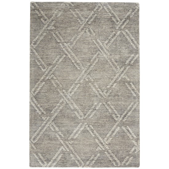 Nourison Venosa VSN01 Area Rug, Grey/Ivory, 5'3" x 7'3"