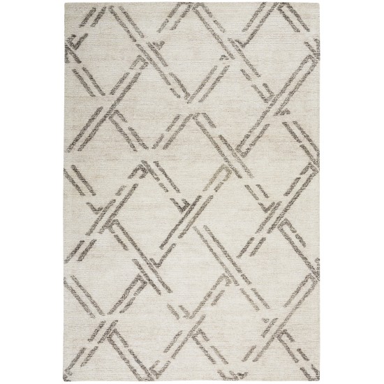 Nourison Venosa VSN01 Area Rug, Ivory/Grey, 3'9" x 5'9"