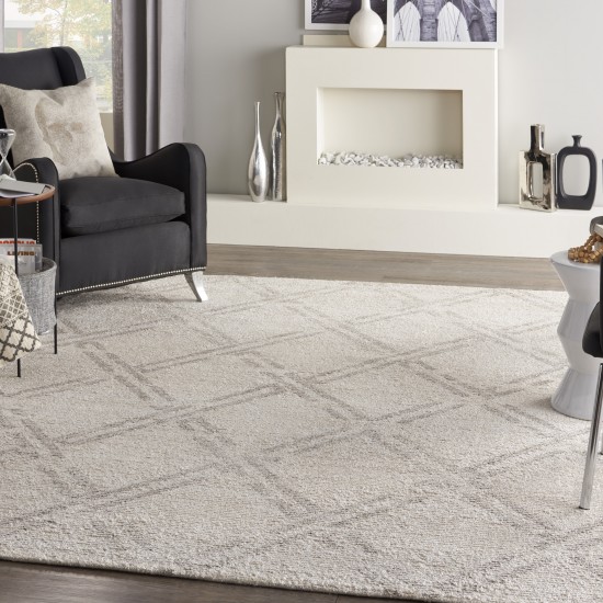 Nourison Venosa VSN01 Area Rug, Ivory/Grey, 8'3" x 11'6"