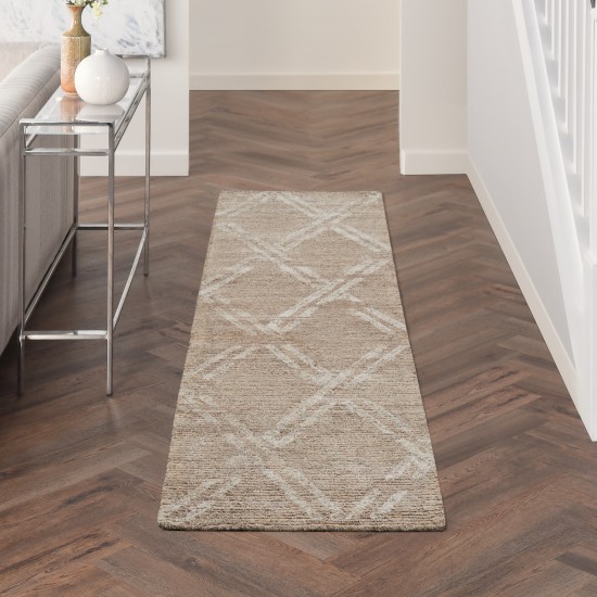 Nourison Venosa VSN01 Runner Rug, Taupe, 2'3" x 7'6"