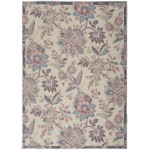 Waverly Washables Collection WAW01 Area Rug, Beige, 4' x 6'