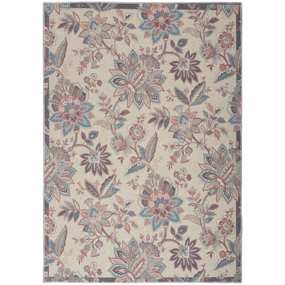 Waverly Washables Collection WAW01 Area Rug, Beige, 5'3" x 7'3" Waverly Washables Collection WAW01 Area Rug, Beige, 5'3" x 7'3"