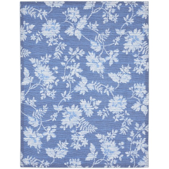 Waverly Washables Collection WAW02 Area Rug, Blue, 7'10" x 9'10"