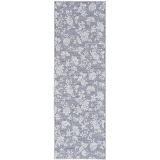 Waverly Washables Collection WAW02 Runner Rug, Grey, 2' x 6'