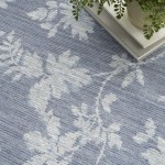 Waverly Washables Collection WAW02 Area Rug, Grey, 4' x 6'