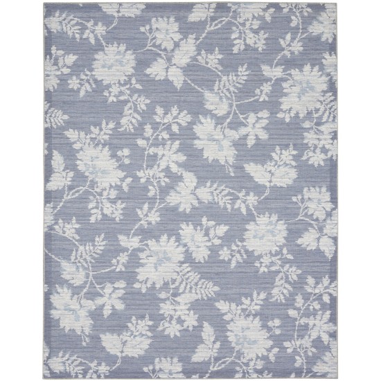 Waverly Washables Collection WAW02 Area Rug, Grey, 7'10" x 9'10"