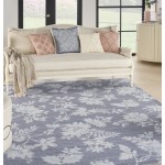 Waverly Washables Collection WAW02 Area Rug, Grey, 7'10" x 9'10"