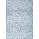 Waverly Washables Collection WAW03 Area Rug, Aqua, 5'3" x 7'3"