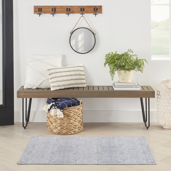 Waverly Washables Collection WAW03 Area Rug, Slate, 2' x 3'9"