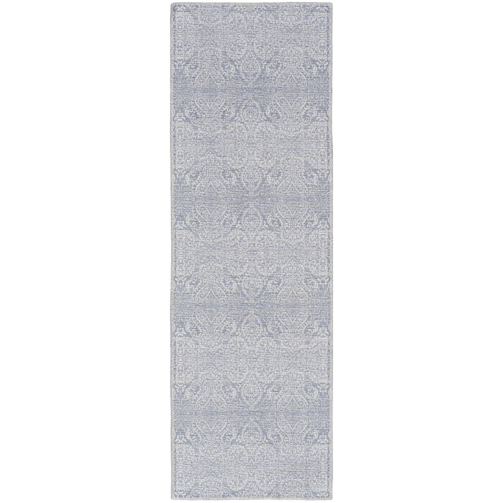 Waverly Washables Collection WAW03 Runner Rug, Slate, 2' x 6'