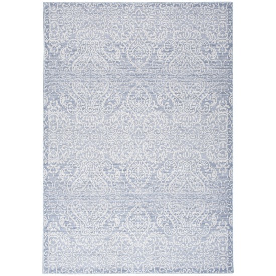 Waverly Washables Collection WAW03 Area Rug, Slate, 4' x 6'