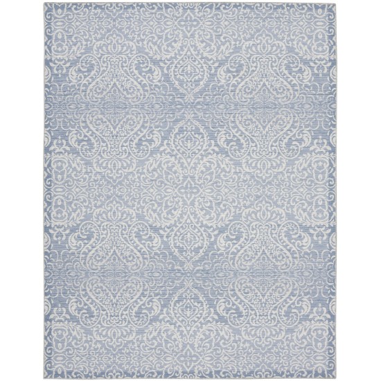 Waverly Washables Collection WAW03 Area Rug, Slate, 7'10" x 9'10"