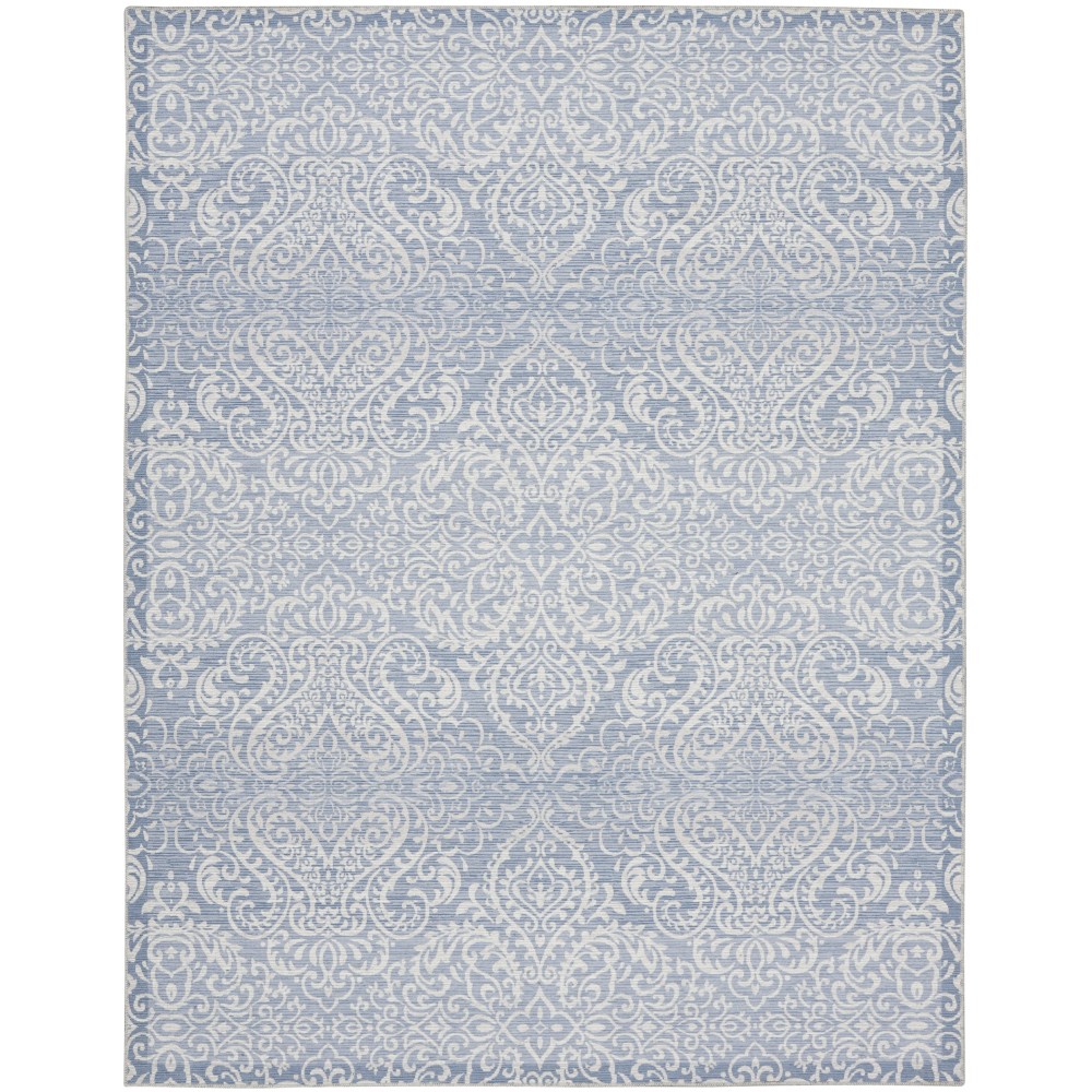 Waverly Washables Collection WAW03 Area Rug, Slate, 7'10" x 9'10"