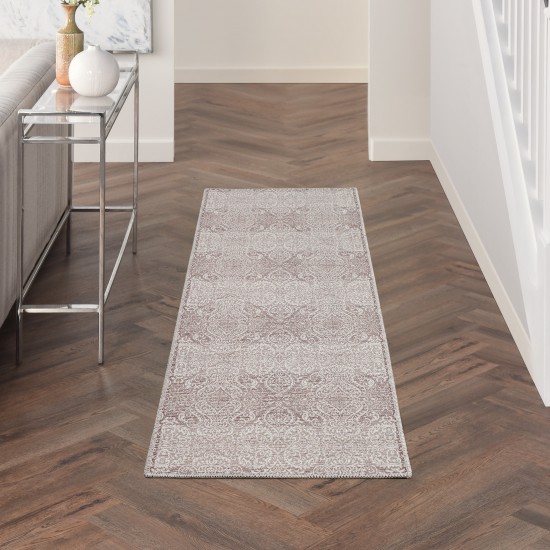 Waverly Washables Collection WAW03 Runner Rug, Stone, 2' x 6'