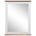 ACME Farah Mirror, White & Oak