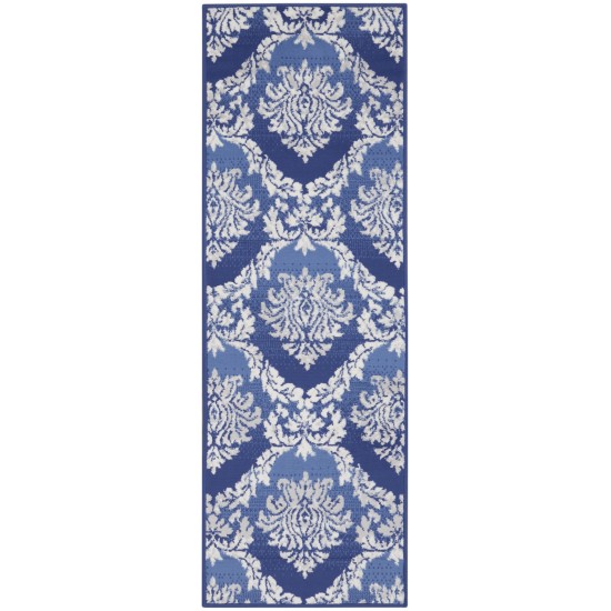 Nourison Whimsicle WHS01 Runner Rug, Blue, 2' x 6'