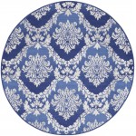 Nourison Whimsicle WHS01 Area Rug, Blue, 5' x Round