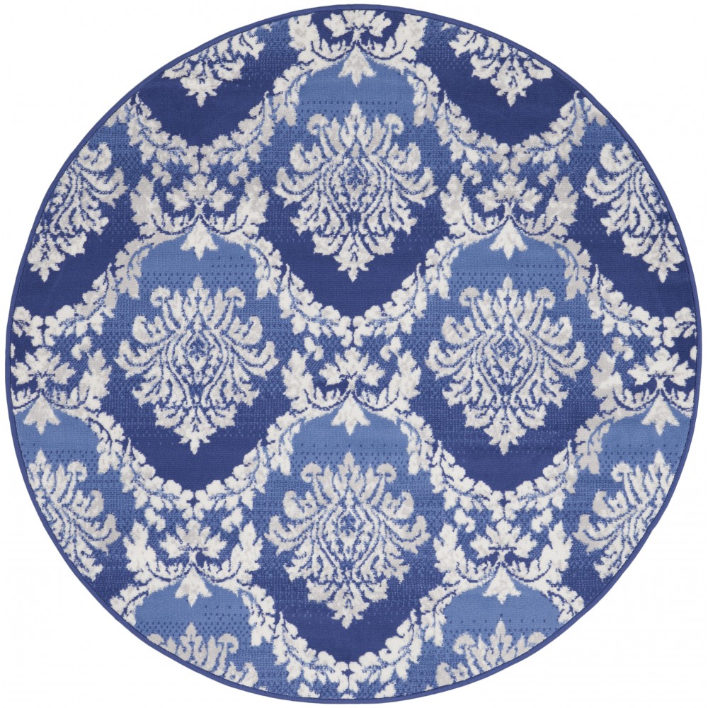 Nourison Whimsicle WHS01 Area Rug, Blue, 5' x Round