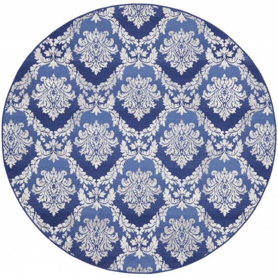 Nourison Whimsicle WHS01 Area Rug, Blue, 8' x Round