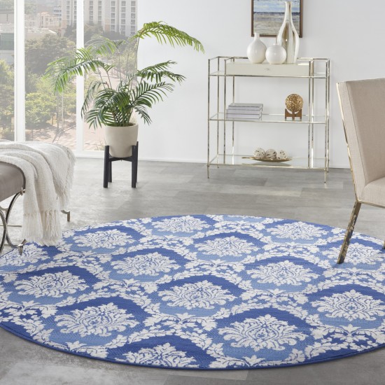 Nourison Whimsicle WHS01 Area Rug, Blue, 8' x Round