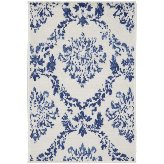 Nourison Whimsicle WHS01 Area Rug, Ivory/Navy, 2' x 3'