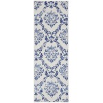 Nourison Whimsicle WHS01 Runner Rug, Ivory/Navy, 2' x 6'