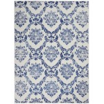 Nourison Whimsicle WHS01 Area Rug, Ivory/Navy, 4' x 6'