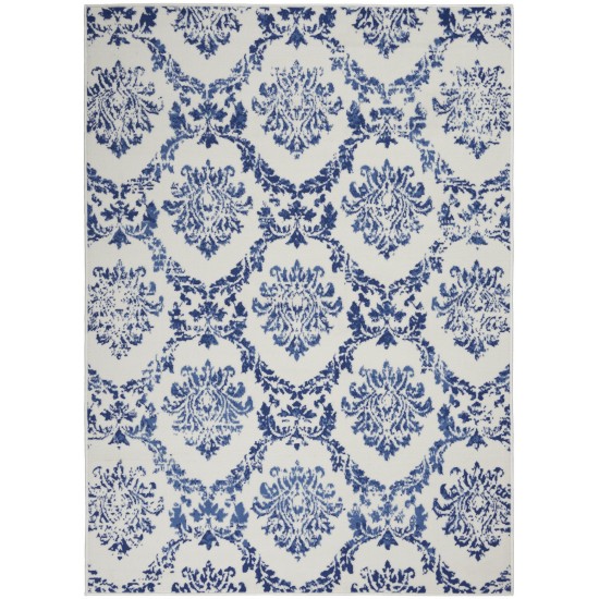 Nourison Whimsicle WHS01 Area Rug, Ivory/Navy, 4' x 6'