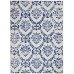 Nourison Whimsicle WHS01 Area Rug, Ivory/Navy, 5' x 7'