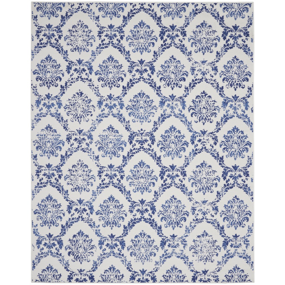 Nourison Whimsicle WHS01 Area Rug, Ivory/Navy, 8'4" x 11'6"