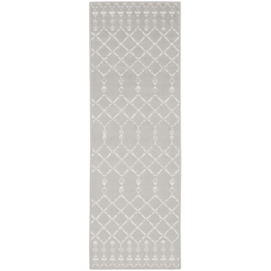 Nourison Whimsicle WHS02 Runner Rug, Grey, 2' x 6'