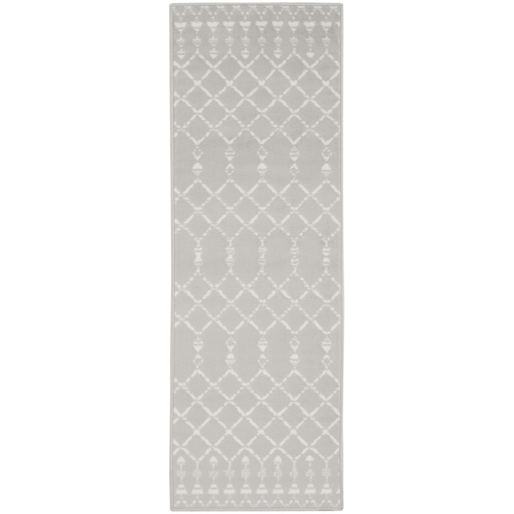 Nourison Whimsicle WHS02 Runner Rug, Grey, 2' x 6'