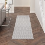 Nourison Whimsicle WHS02 Runner Rug, Grey, 2' x 6'