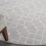 Nourison Whimsicle WHS02 Area Rug, Grey, 8' x Round